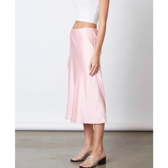 Jackie Jon pink midi skirt sz 4 - Picture 6 of 6